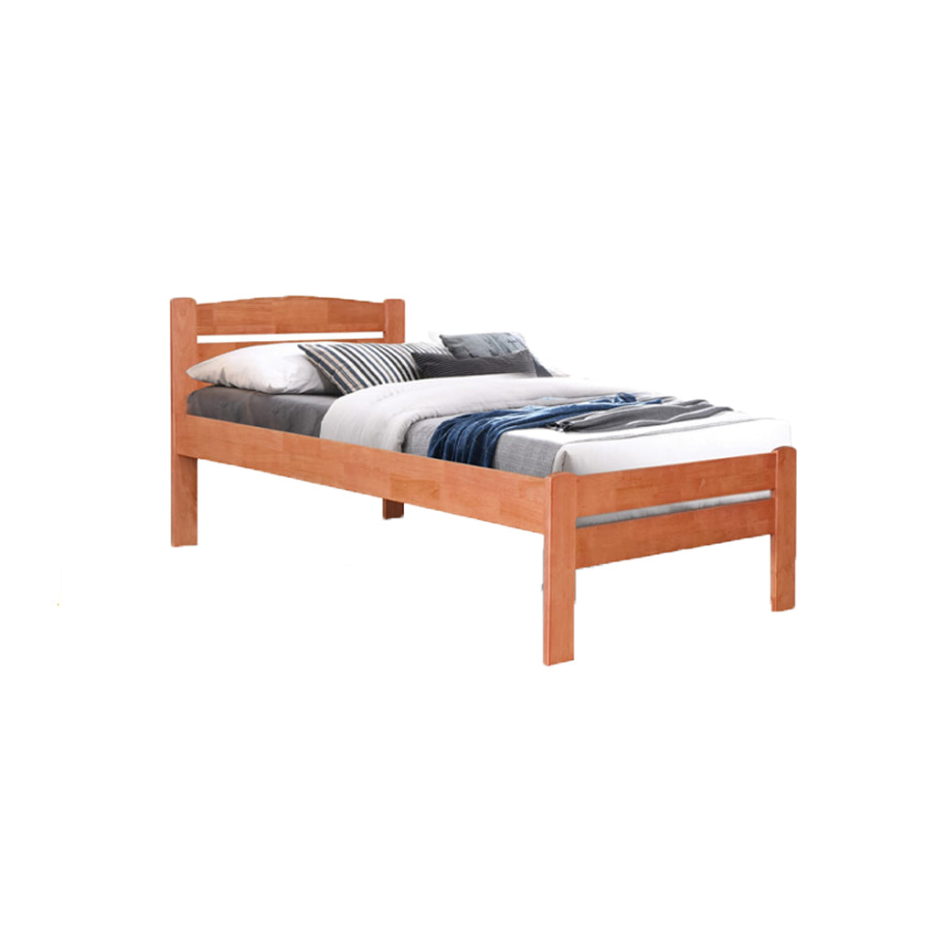 Robby Series 7 Wooden Bed Frame Cherry In Single/Super Single Size