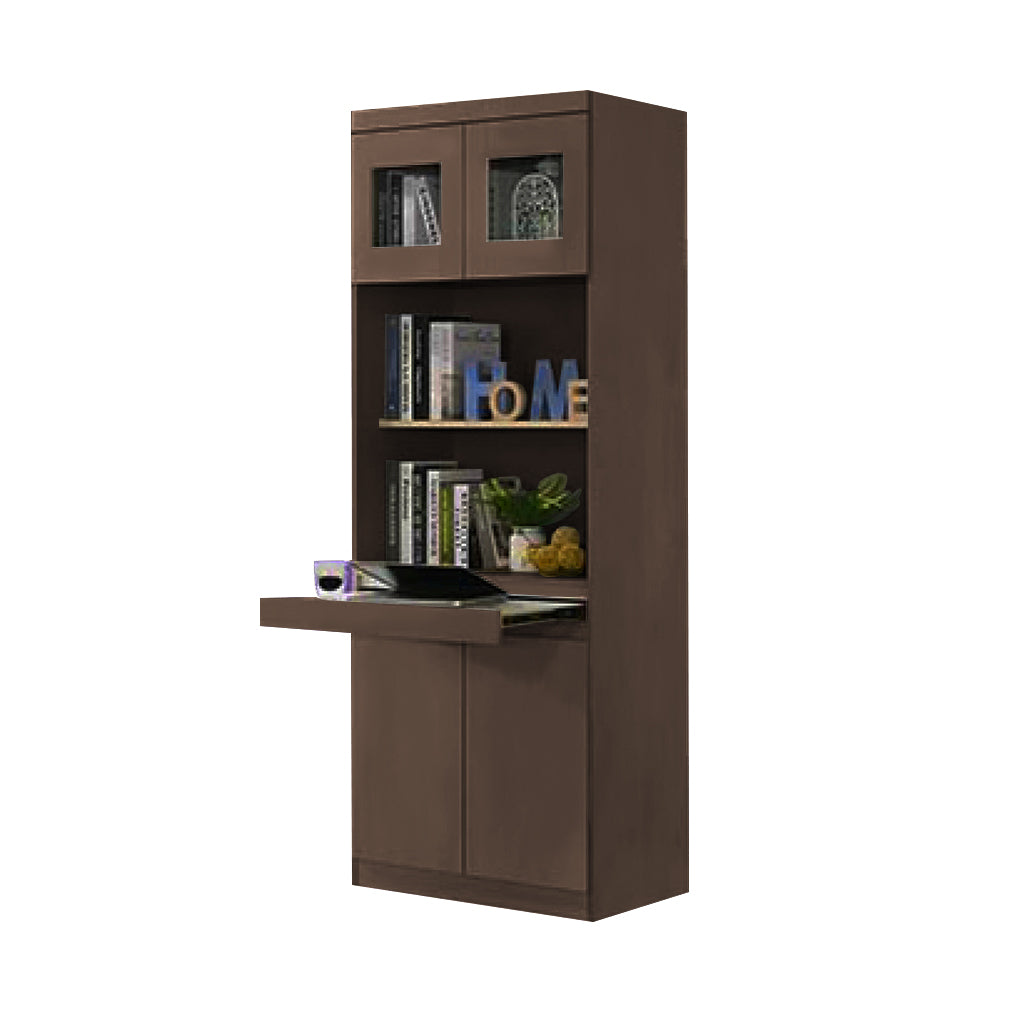 Athena 3 Bookshelf With Glass Doors in 3 Colours