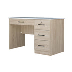 Tonee Writing Table/ Study Desk with Drawers w/ Lock and Shelf CARB-P2 Certified Board