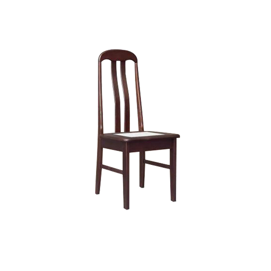 Aisha Dining Chair Collection Solid Wood with Marble or Cushioned Seat in Walnut/Cherry