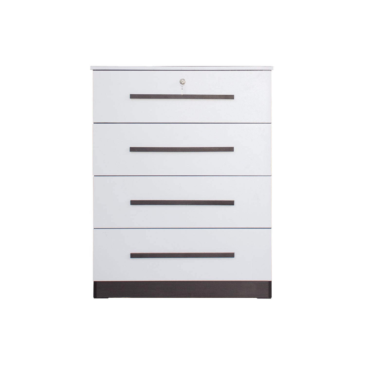 Camie 4 Premium Chest of Drawers Storage Full Laminated Back Panel in 2 Colour