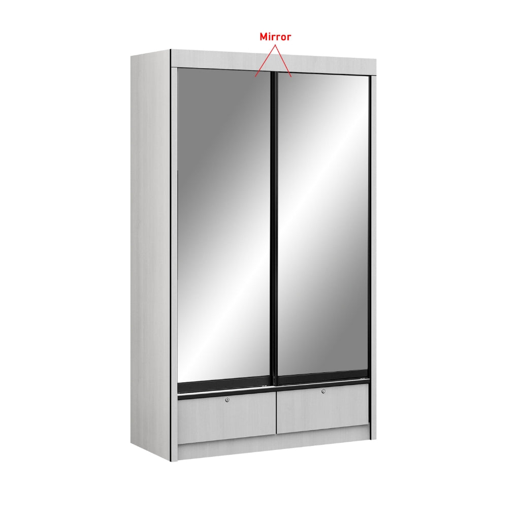Frankfurt Series 4FT 2-Door Sliding Door Wardrobe in 50 Models Available