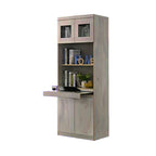 Athena 3 Bookshelf With Glass Doors in 3 Colours