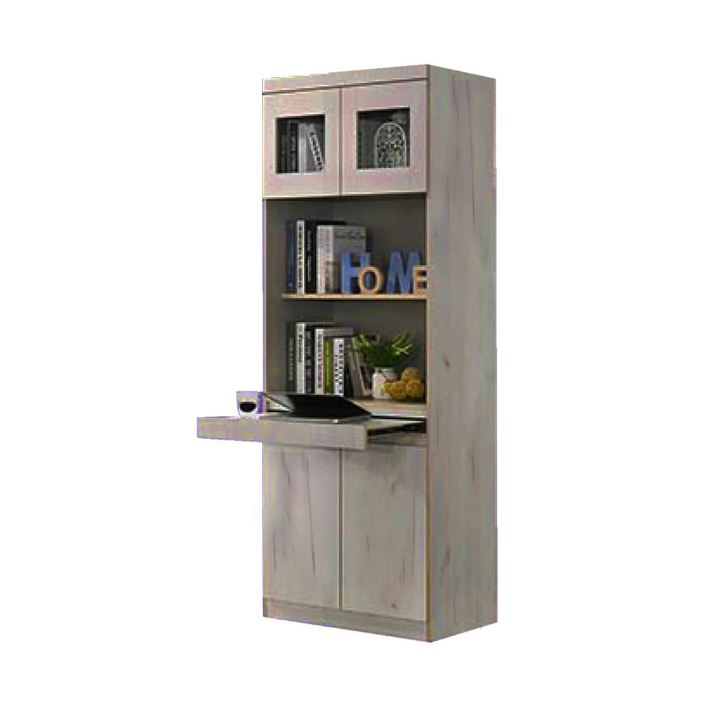 Athena 3 Bookshelf With Glass Doors in 3 Colours