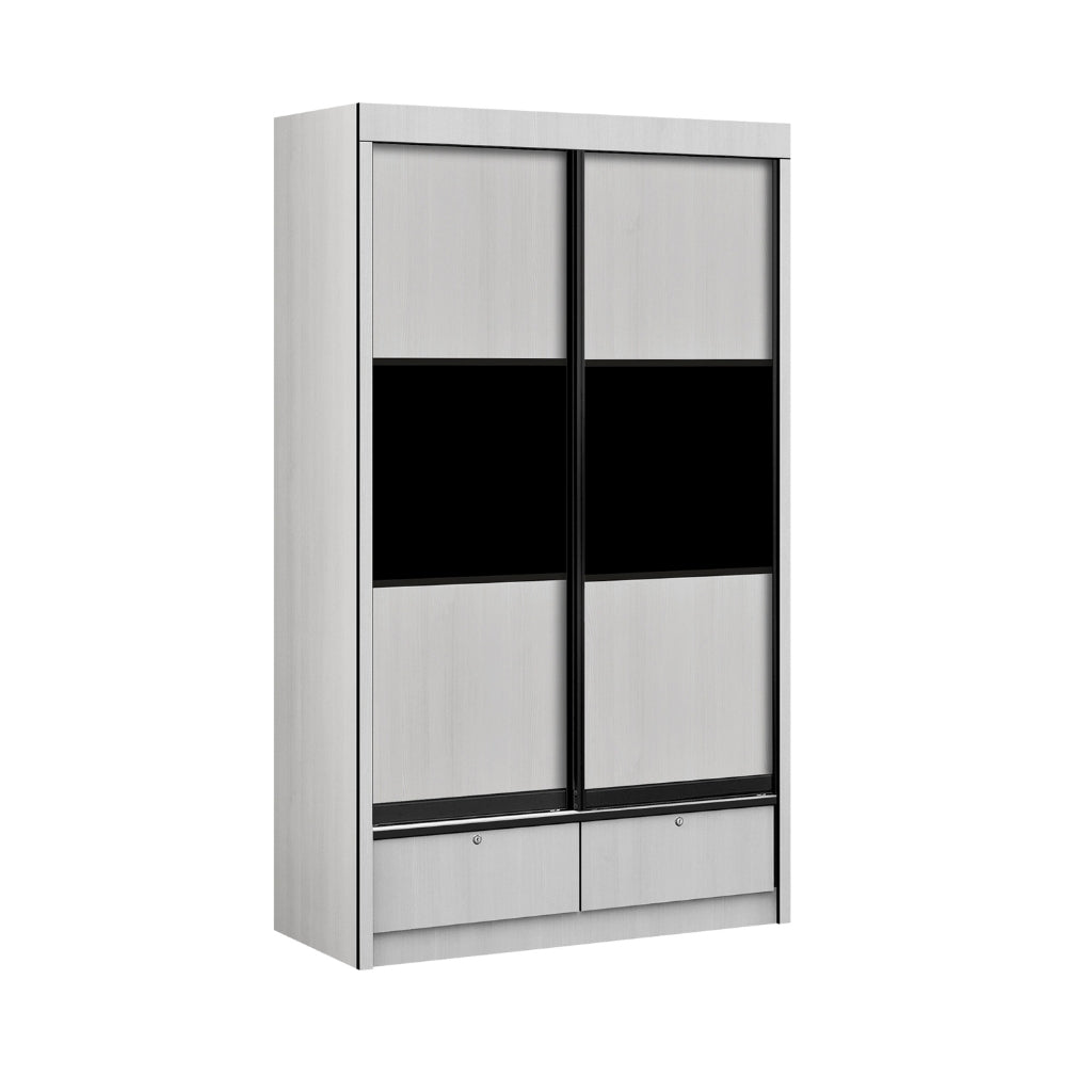 Frankfurt Series 4FT 2-Door Sliding Door Wardrobe in 50 Models Available
