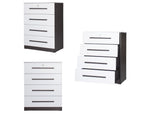 Camie 4 Premium Chest of Drawers Storage Full Laminated Back Panel in 2 Colour