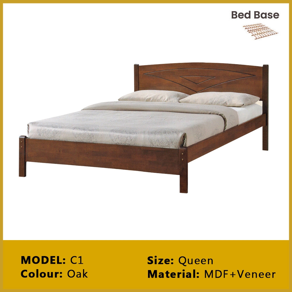 Britton Wooden Bedframe Collection Solid Wood - Queen Size with Mattress Option