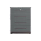 Camie 4 Premium Chest of Drawers Storage Full Laminated Back Panel in 2 Colour
