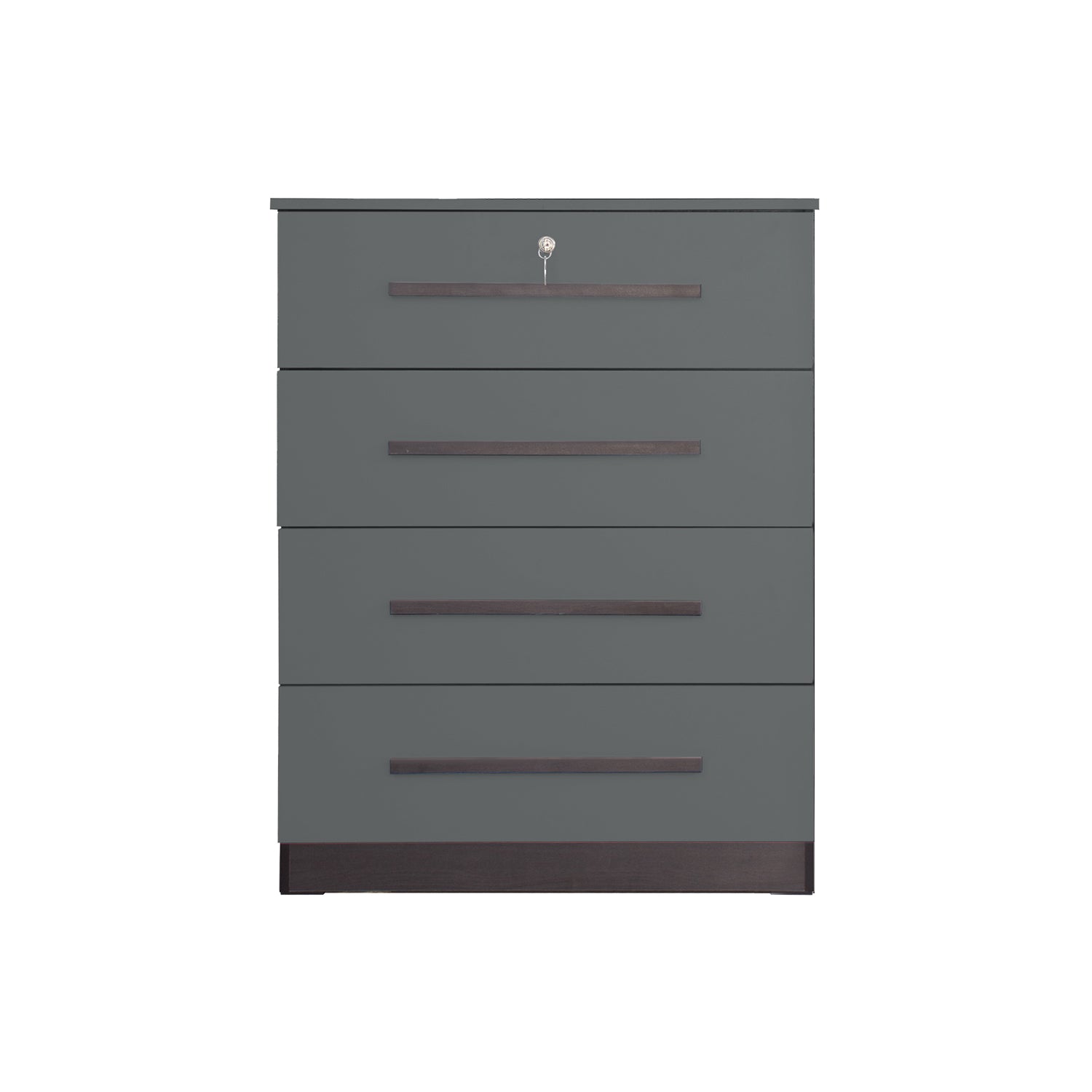 Camie 4 Premium Chest of Drawers Storage Full Laminated Back Panel in 2 Colour