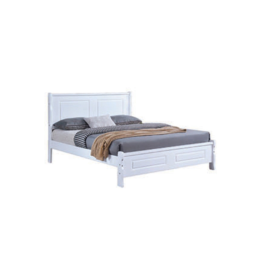 Premium Carlie Series 3 Queen Wooden Bedframe Solid Wood With Plywood Base - w/ Mattress Option