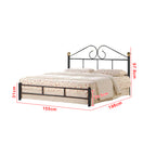 Julie Series 3 Queen Metal Bed Frame Collection w/ Optional Mattress Add On