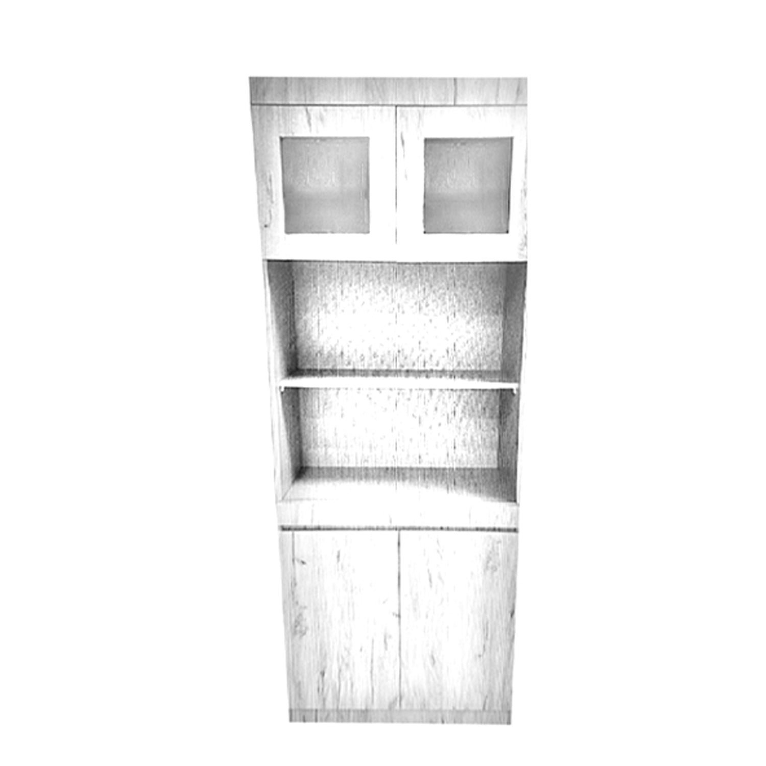 Athena 3 Bookshelf With Glass Doors in 3 Colours