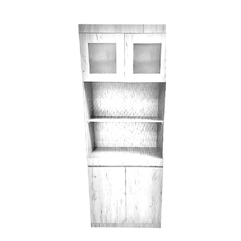 Image of Athena 3 Bookshelf With Glass Doors