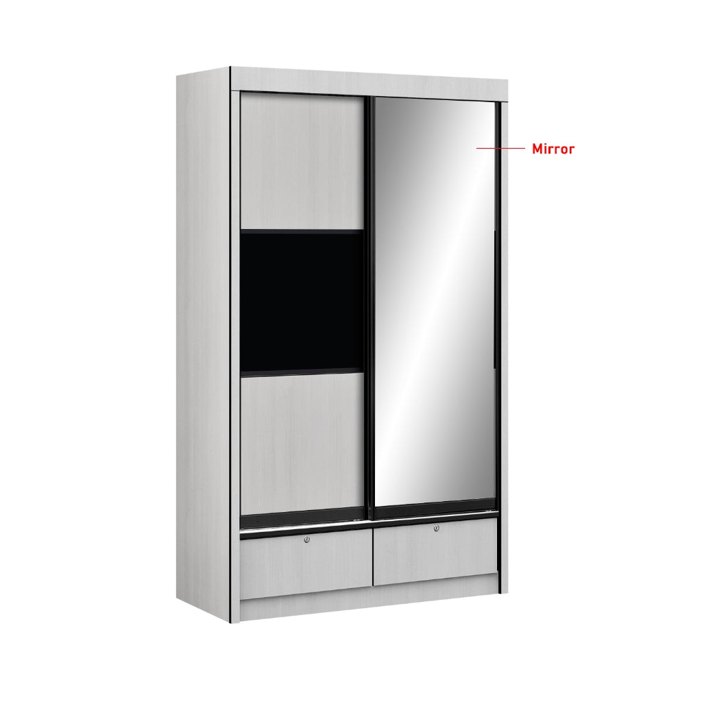 Frankfurt Series 4FT 2-Door Sliding Door Wardrobe in 50 Models Available