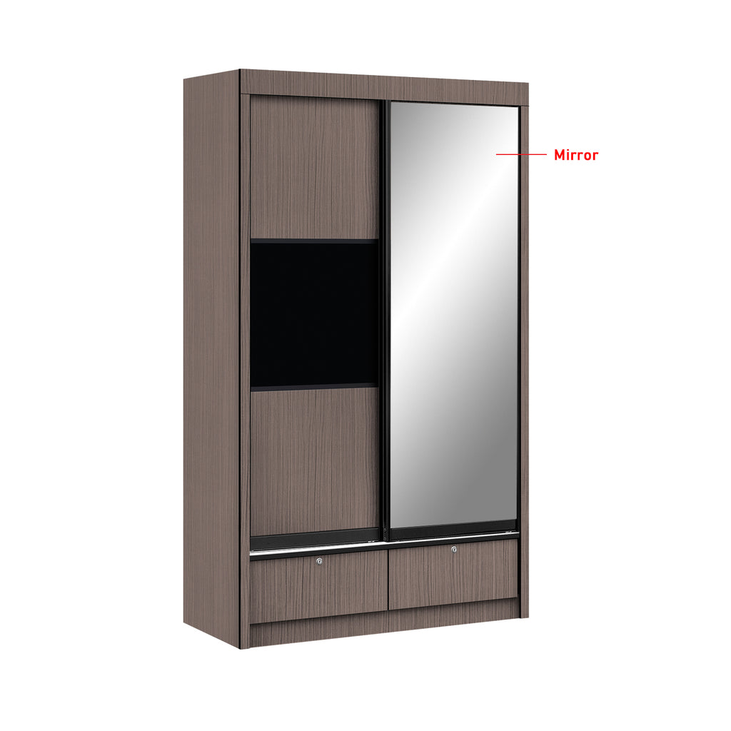 Frankfurt Series 4FT 2-Door Sliding Door Wardrobe in 50 Models Available