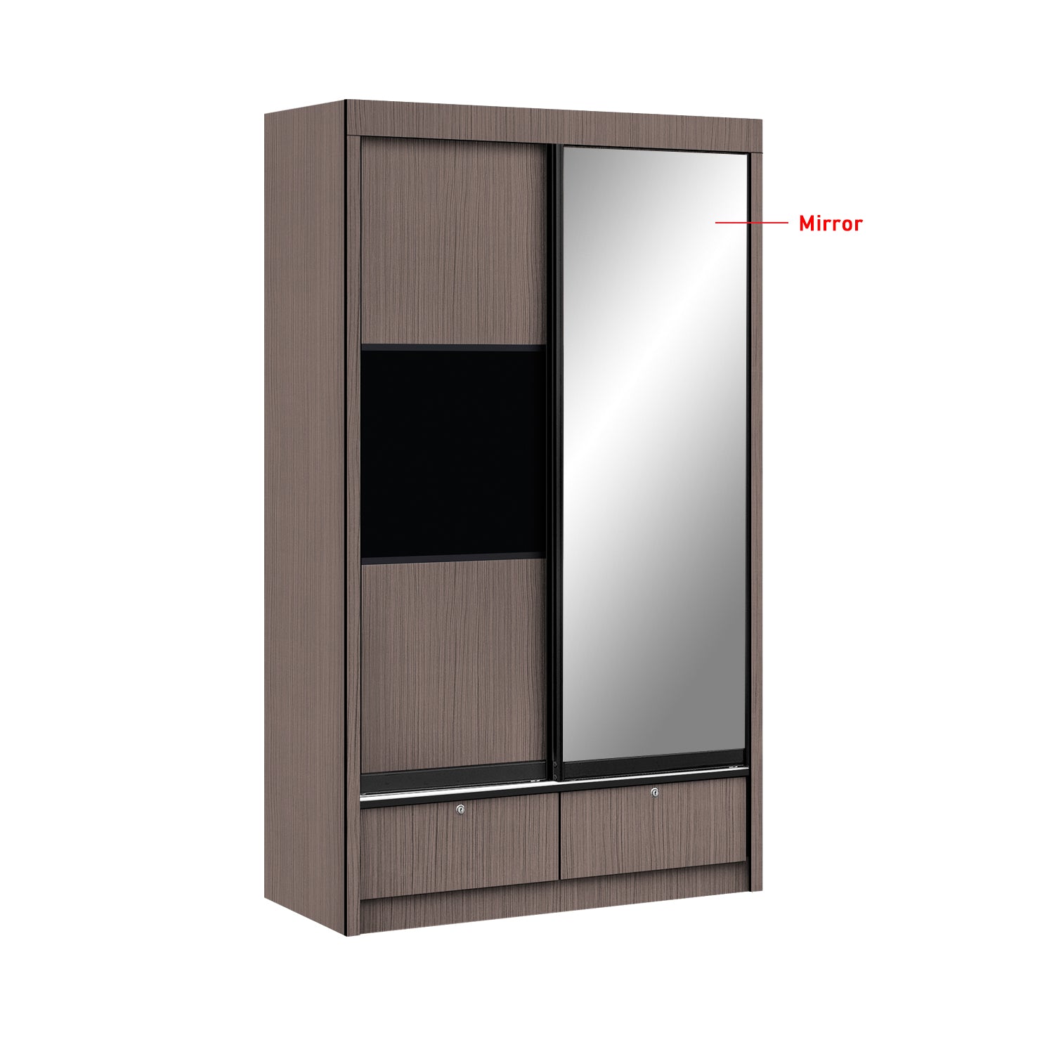 Frankfurt Series 4FT 2-Door Sliding Door Wardrobe in 50 Models Available