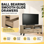 Blair TV Console Cabinet Made with CARB-P2 Certified Board with Drawers - 3 Colours Available