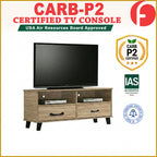 Blair TV Console Cabinet Made with CARB-P2 Certified Board with Drawers - 3 Colours Available
