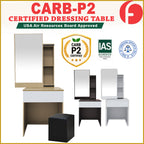 Ritch CARB-P2 Certified Board Dressing Table With Free Stool Gliding Drawer In 6 Colours