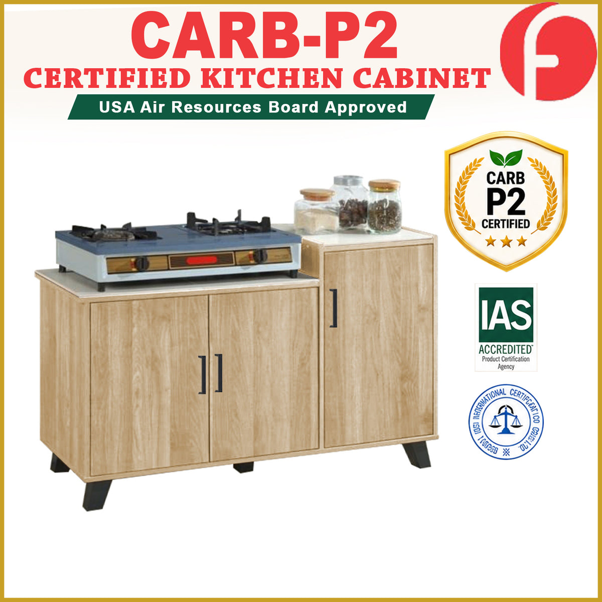 Eki Series 14 CARB-P2 Certified Board Kitchen Cabinet