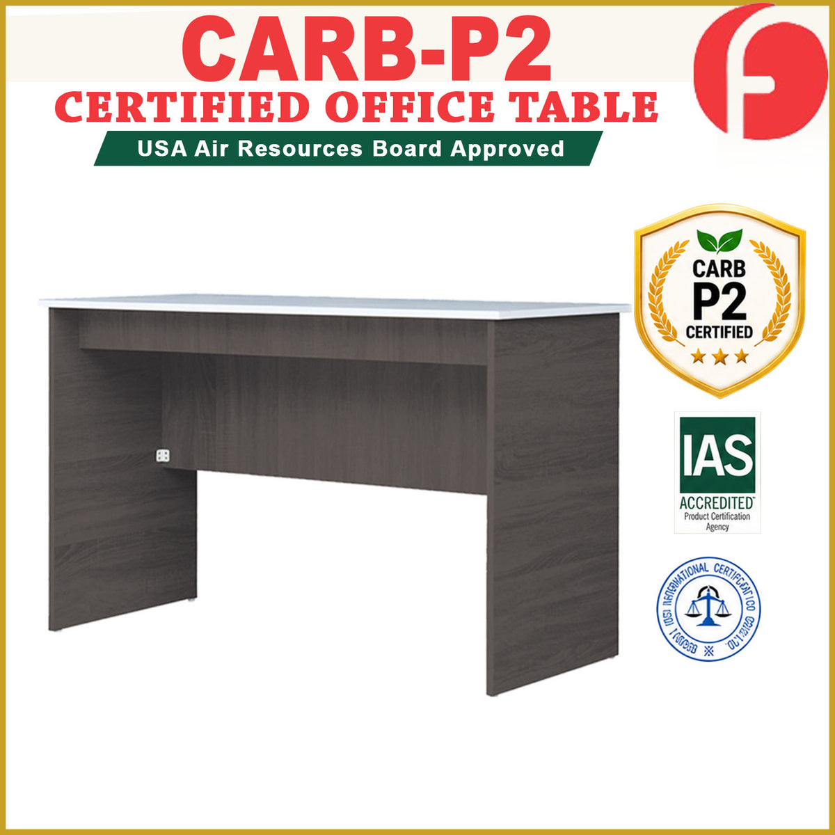 Cyril Study Computer Office Table in 4 Colours