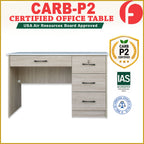 Paxx Study Computer Office Table with Drawer w/ Lock CARB-P2 Certified Board in 4 Colour