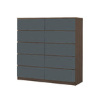 Ignos 10 Drawers Premium Chest of Drawers Full Laminated Back Panel in 6 Colours