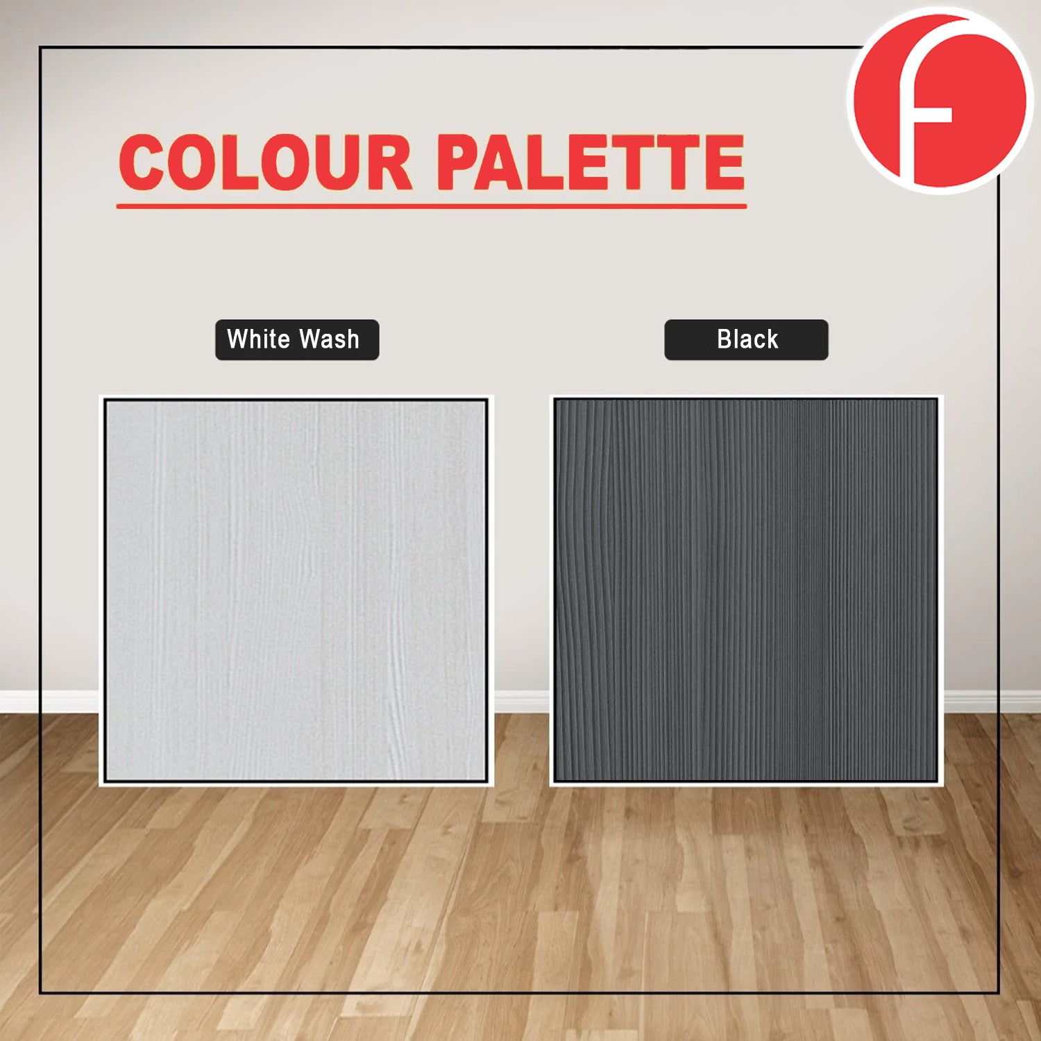 Hans Series 4FT/5FT 2-Door Sliding Door Wardrobe in White Wash or Black