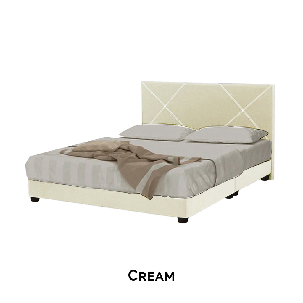 Sabrina Bed Frame + 10 inch Posture Plus Euro Top Mattress In Single, Super Single, Queen, and King Size (Copy)