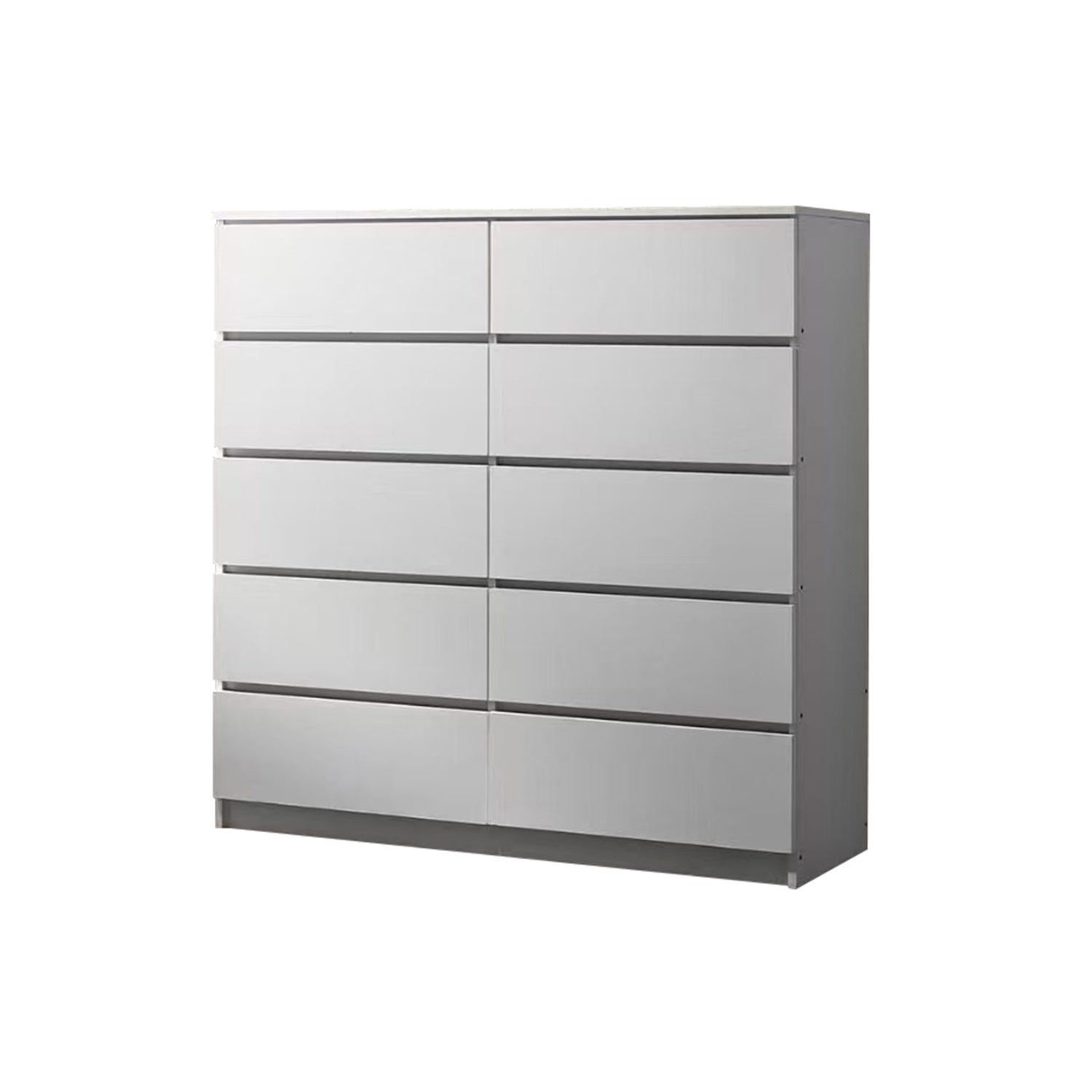 Ignos 10 Drawers Premium Chest of Drawers Full Laminated Back Panel in 6 Colours