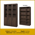Hudson Series Open Shelves Display Cabinet Bookshelf Storage in 9 Models