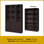 Brock Series Open Shelves Display Cabinet Bookshelf Storage in 3 Colours
