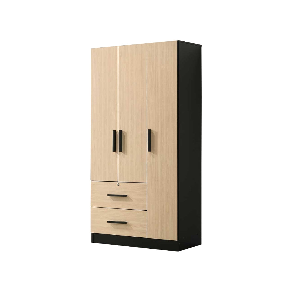 Percie 3-Door 2-Drawers Wardrobe Series 3