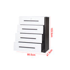 Camie 4 Premium Chest of Drawers Storage Full Laminated Back Panel in 2 Colour