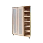 Connie Series Shoe Cabinet CARB-P2 Certified Board Laminated Rattan Pattern