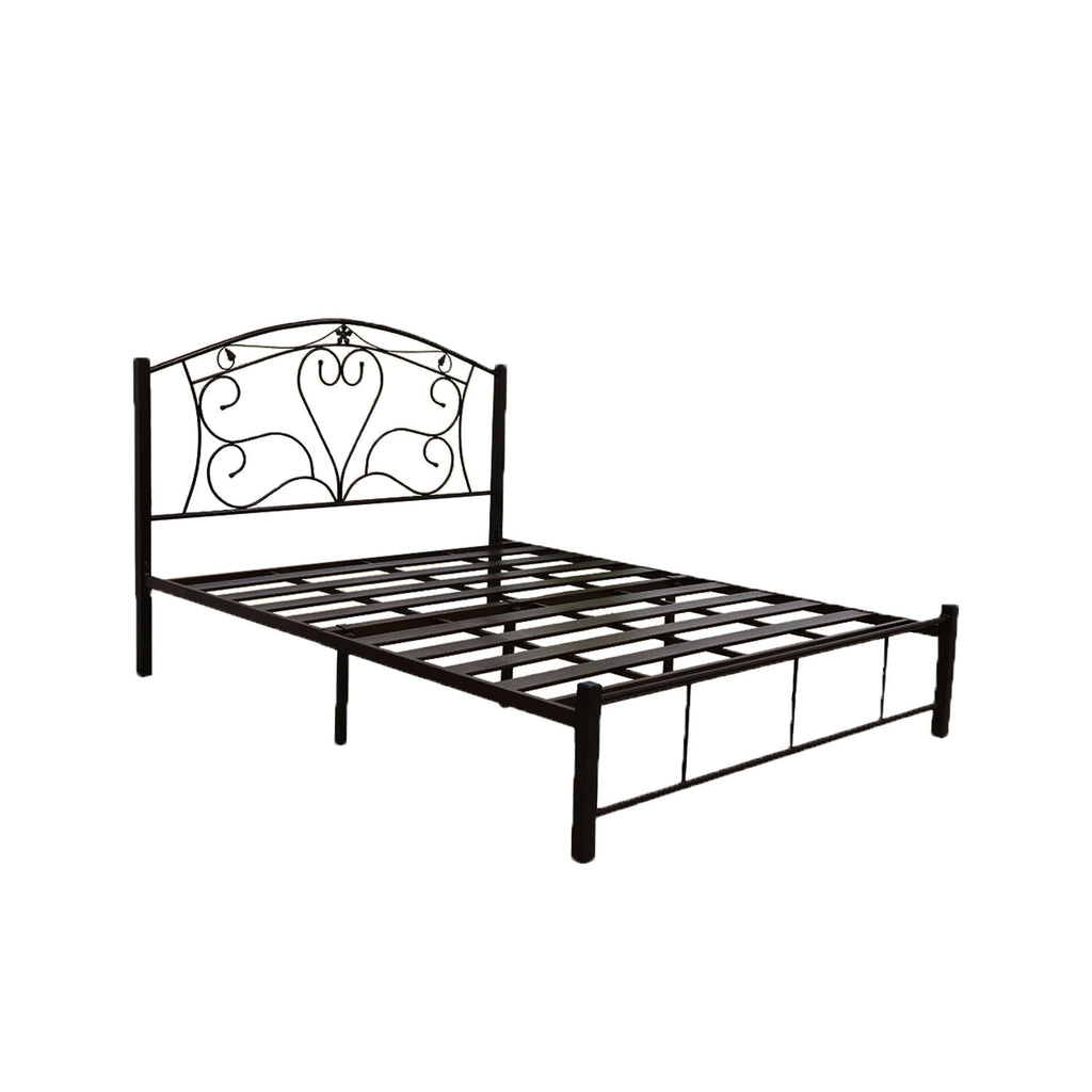 Suzana Series 2 Metal Bed Frame White In Queen Size