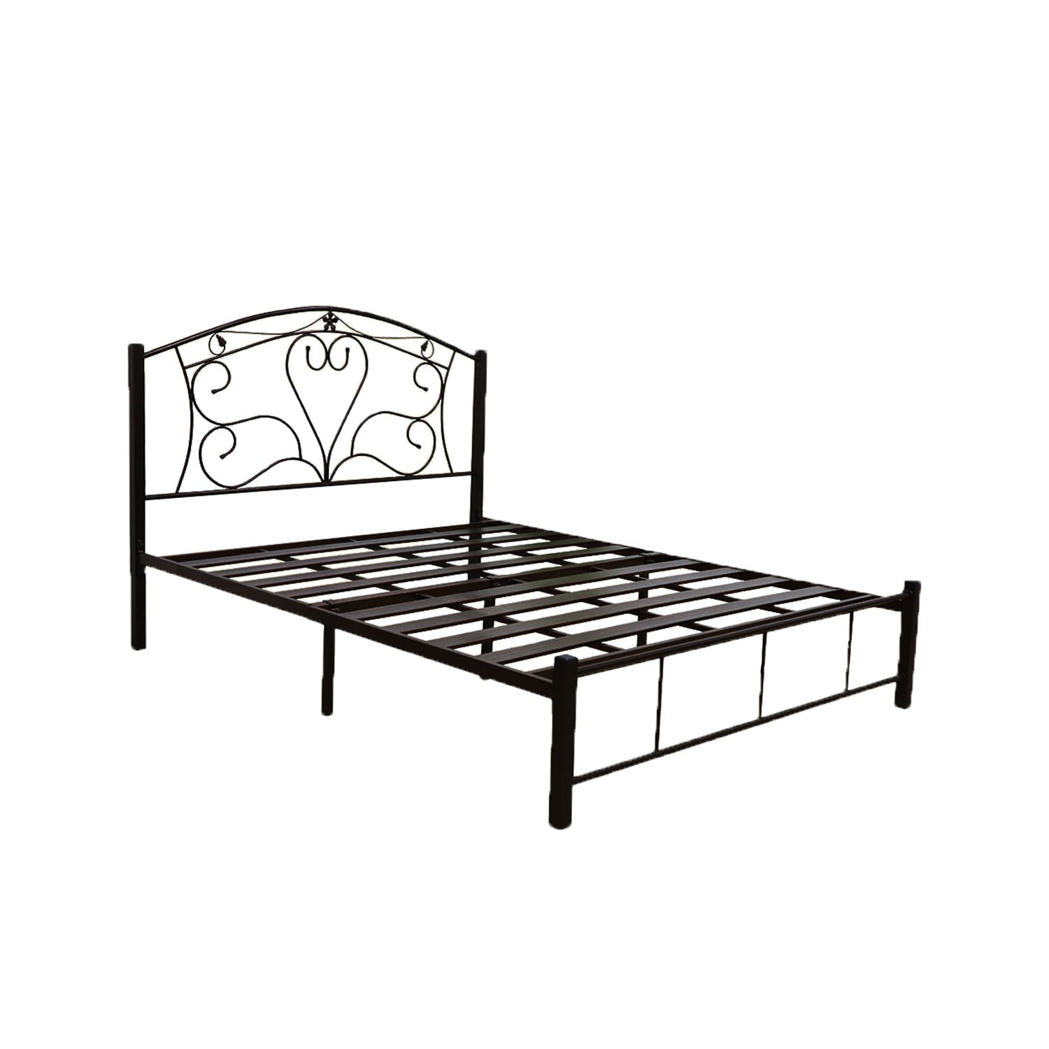Suzana Series 2 Metal Bed Frame White In Queen Size