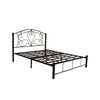 Suzana Series 2 Metal Bed Frame White In Queen Size