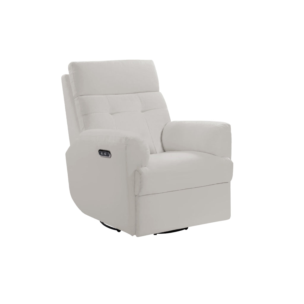 Relazo Single Electric Swivel Recliner Sofa w/ USB Type-C Charging Port PetFriendly (Model C)