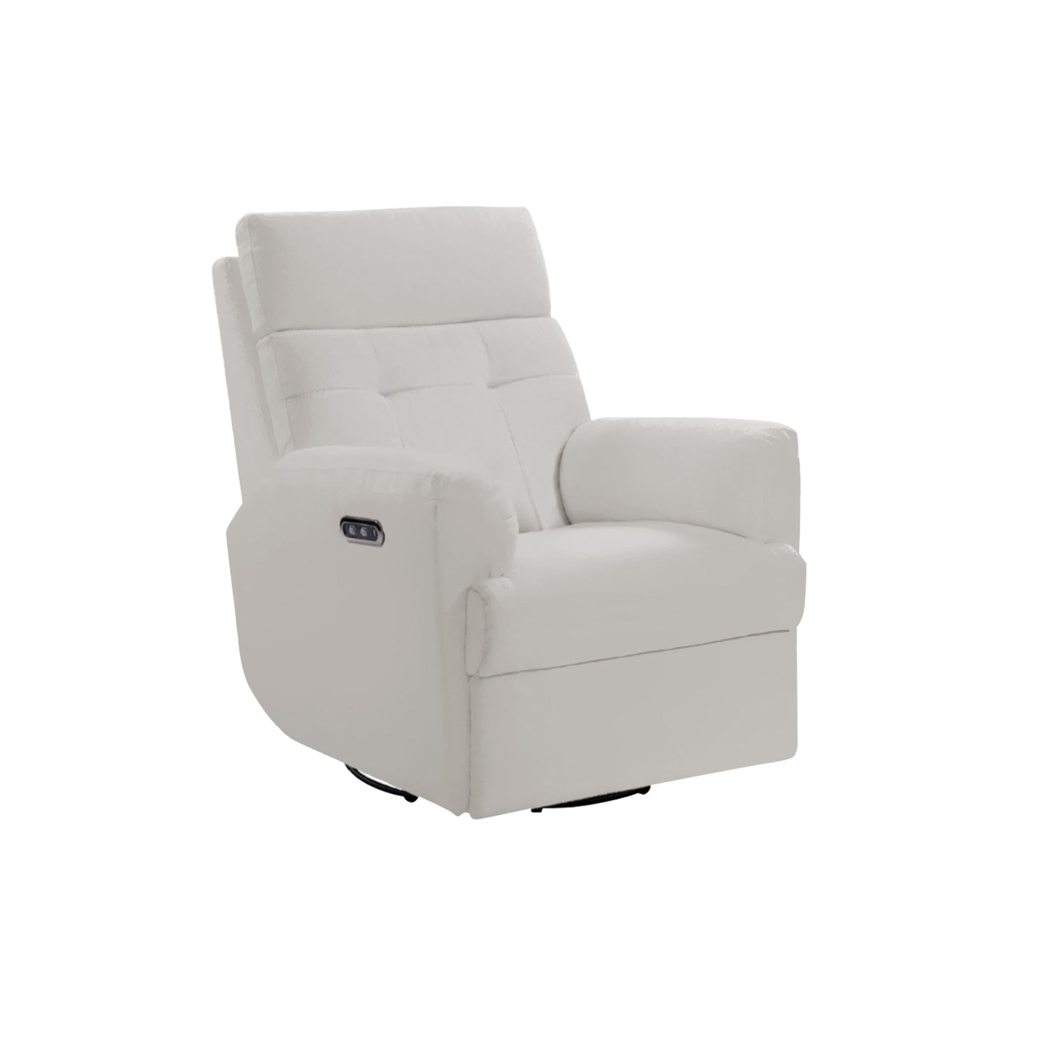 Relazo Single Electric Swivel Recliner Sofa w/ USB Type-C Charging Port PetFriendly (Model C)