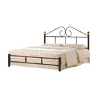 Julie Series 3 Queen Metal Bed Frame Collection w/ Optional Mattress Add On