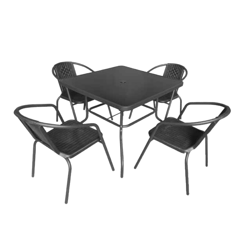 Chane Outdoor Table with Chair Sets Garden or Balcony Coffee or Tea Table Area
