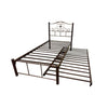 Sheba Series 3 Single Metal Bed Frame with Trundle Set - Optional Mattress Add On Available