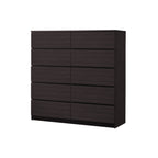 Ignos 10 Drawers Premium Chest of Drawers Full Laminated Back Panel in 6 Colours