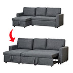 Marjie Series 3 Sleeper Sectional Reversible Sofa w/ Storage Upholstered w/ Pet-Friendly Option