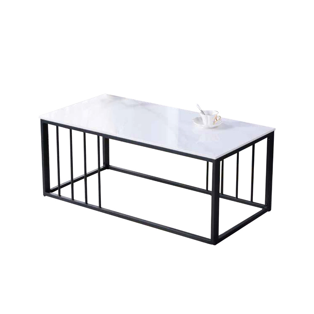 Keana Series 3 Premium Coffee Center Table Steel Metal Leg + Marble Ceramic Top