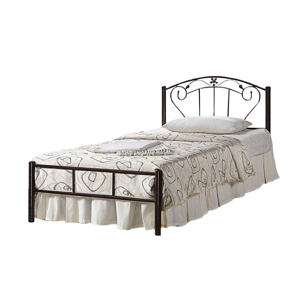 Adaline Series 3 Single Size Metal Bed Frame with Optional Mattress Add On