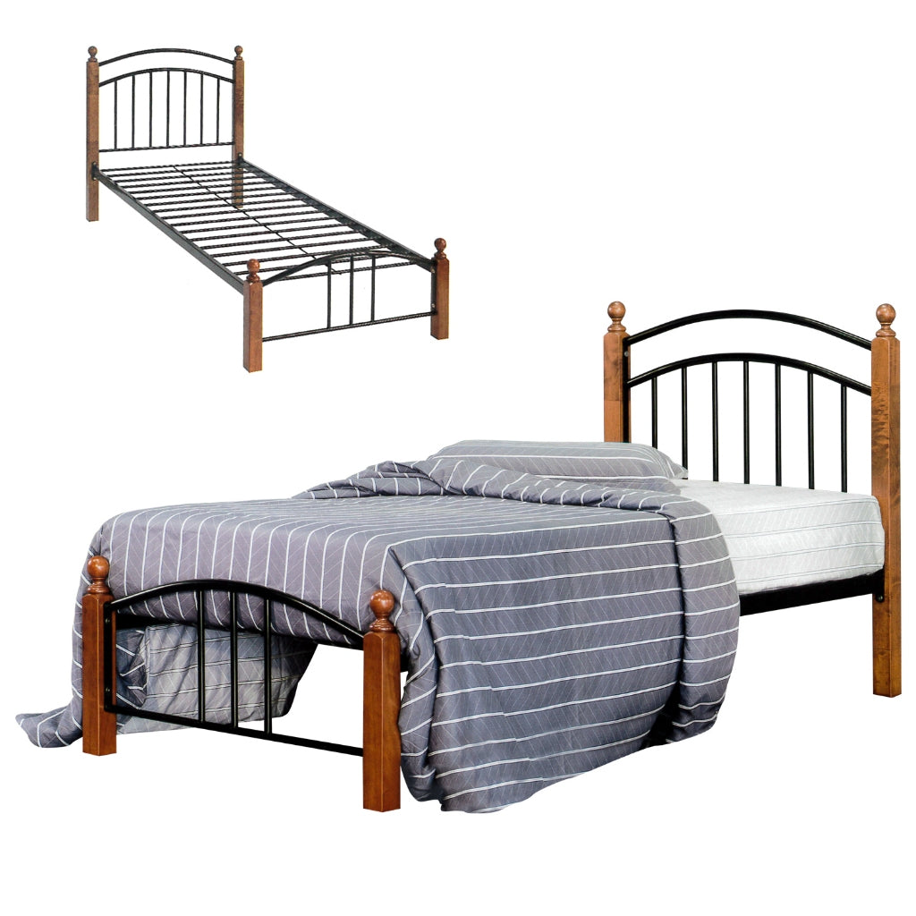 Omara Series Metal/Wood Bed Frame with Double Decker Collection