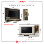Candy Series Living Room TV Console with LED Backlight in 2 Design