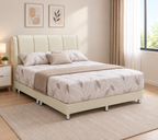 Zion PetFriendly Scratch-Resistant Bed Frame with Mattress in 48 Colours - All Sizes